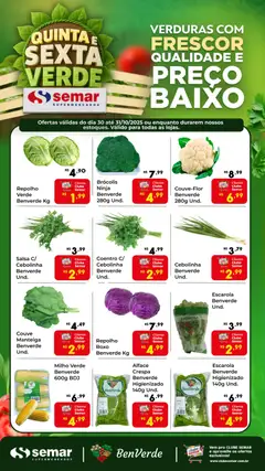 Pré-visualização Semar Supermercado - Ofertas BenVerde válida a partir de 30/10/2025