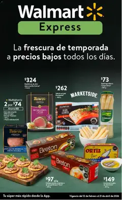 Walmart Express folleto La frescura de temporada a precios bajos válido desde 12/02/2026