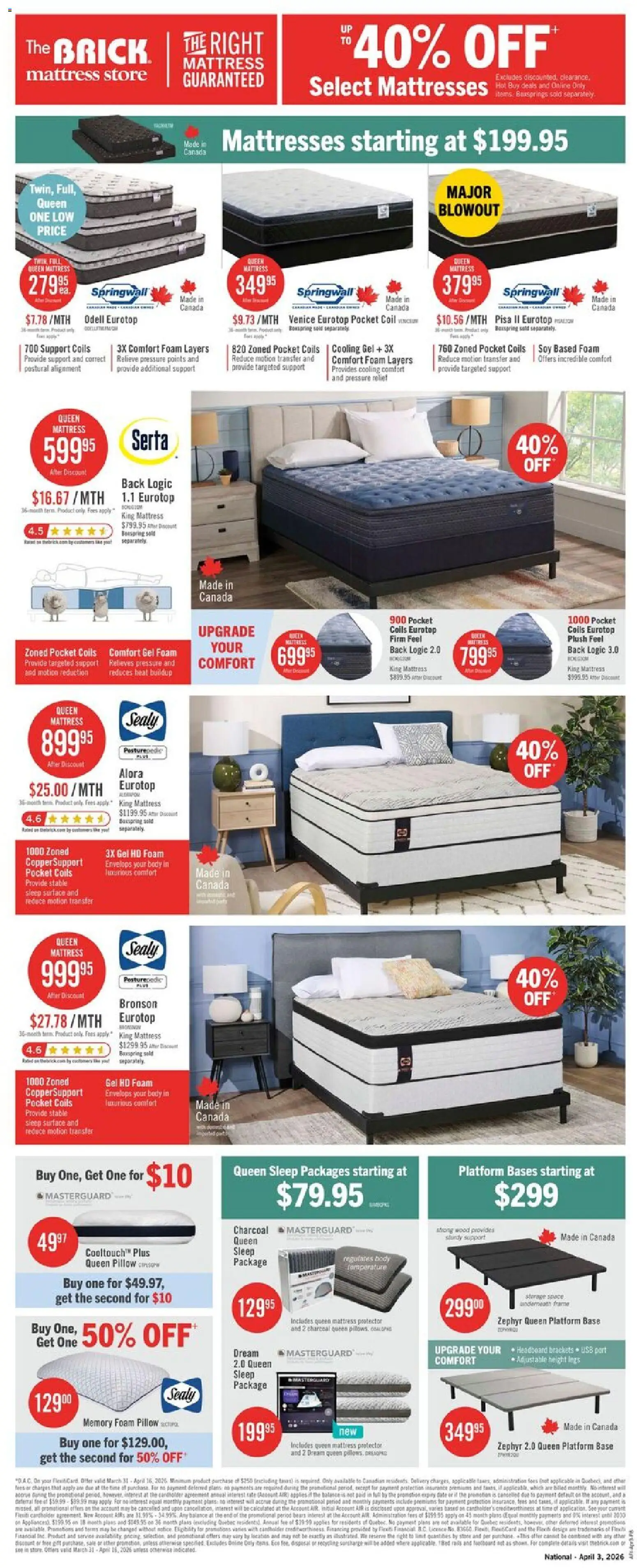 The Brick weekly flyer / circulaire - page 12- valid from Mar 31, 2026