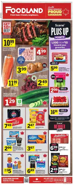 Preview Foodland weekly flyer / circulaire valid from Aug 28, 2025