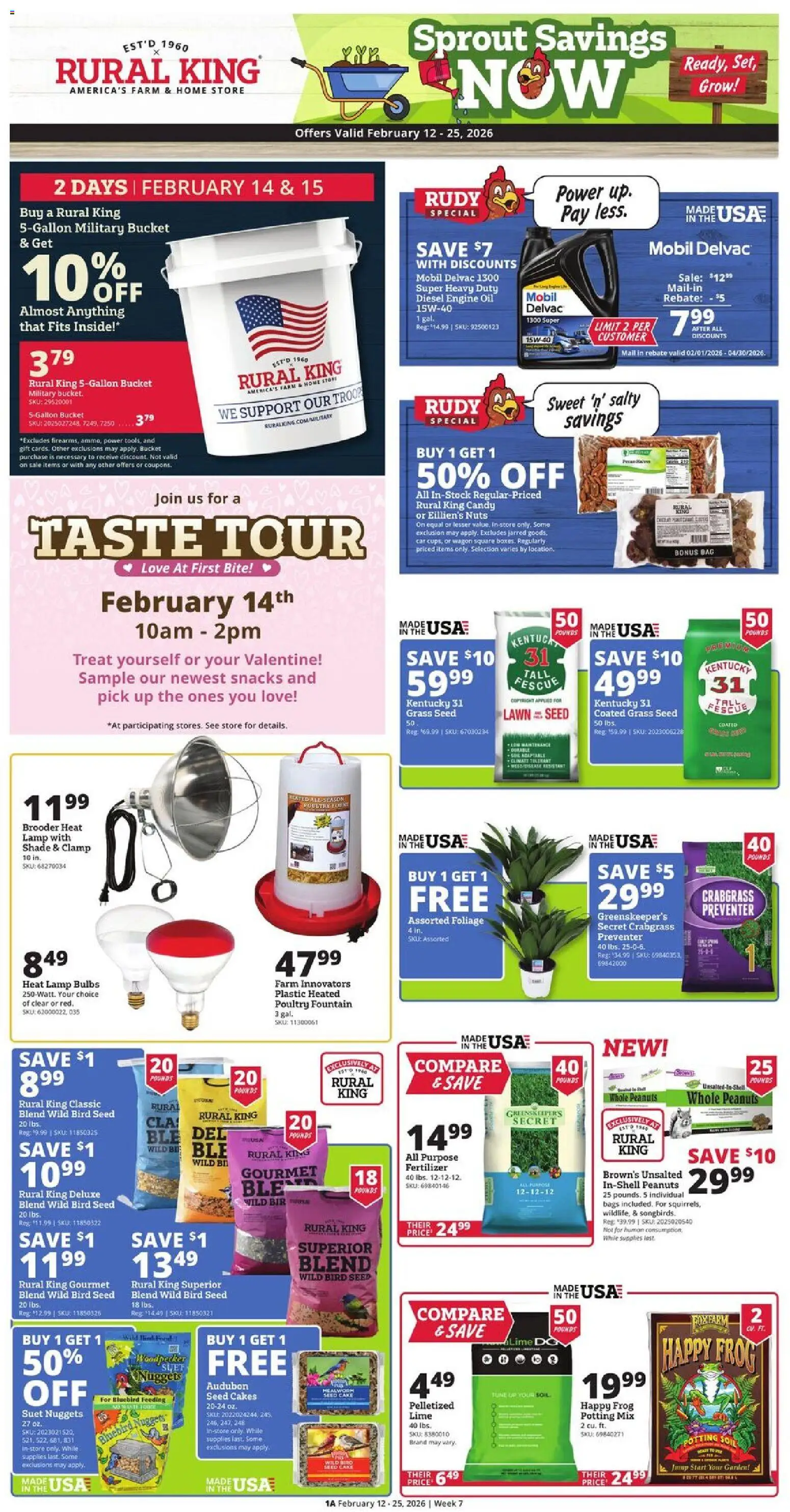 Rural King Weekly Ad - page 1- valid from 02/12/2026