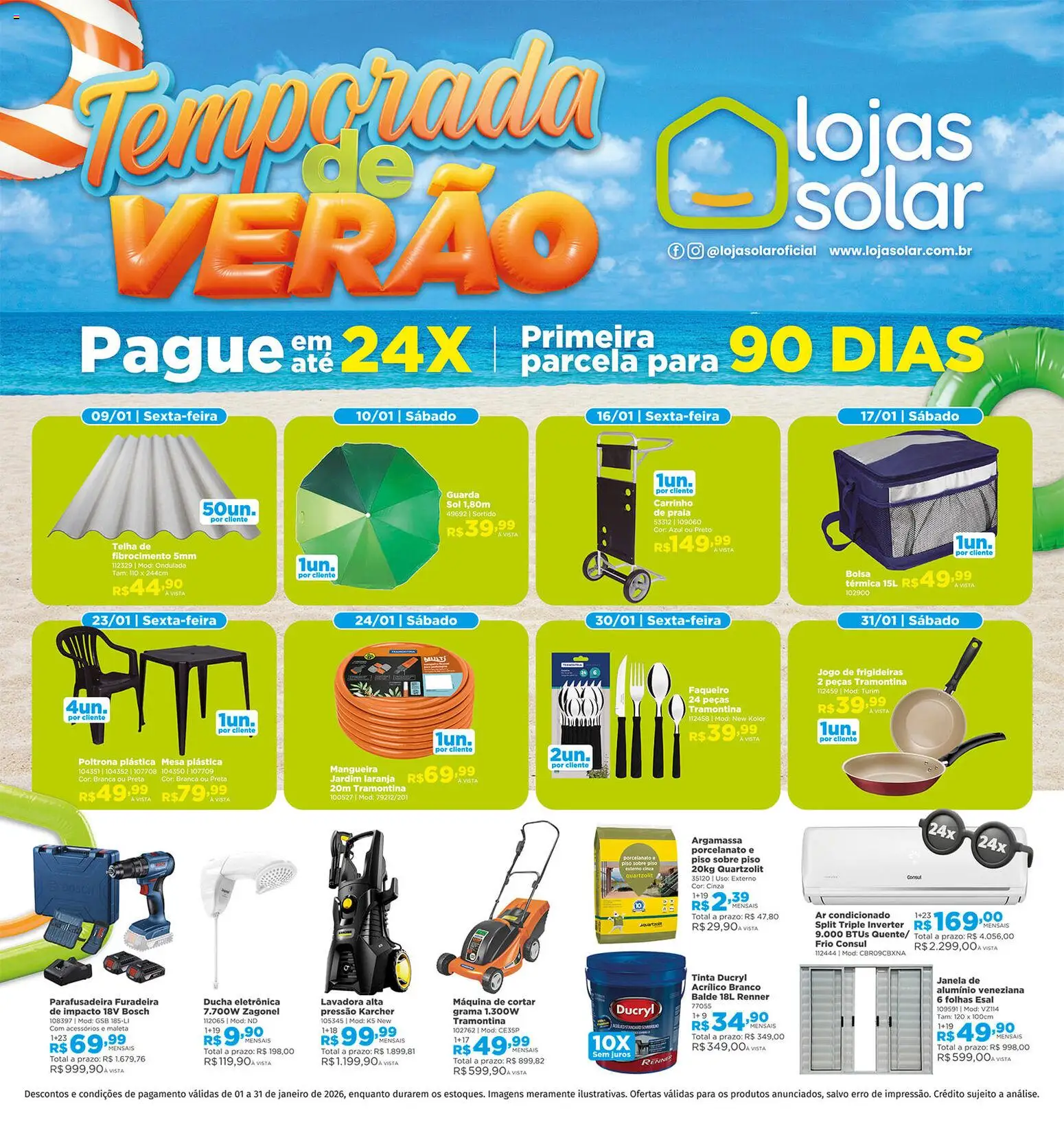 Lojas Solar - Ofertas atuais - página 1- válido a partir de 01/01/2026
