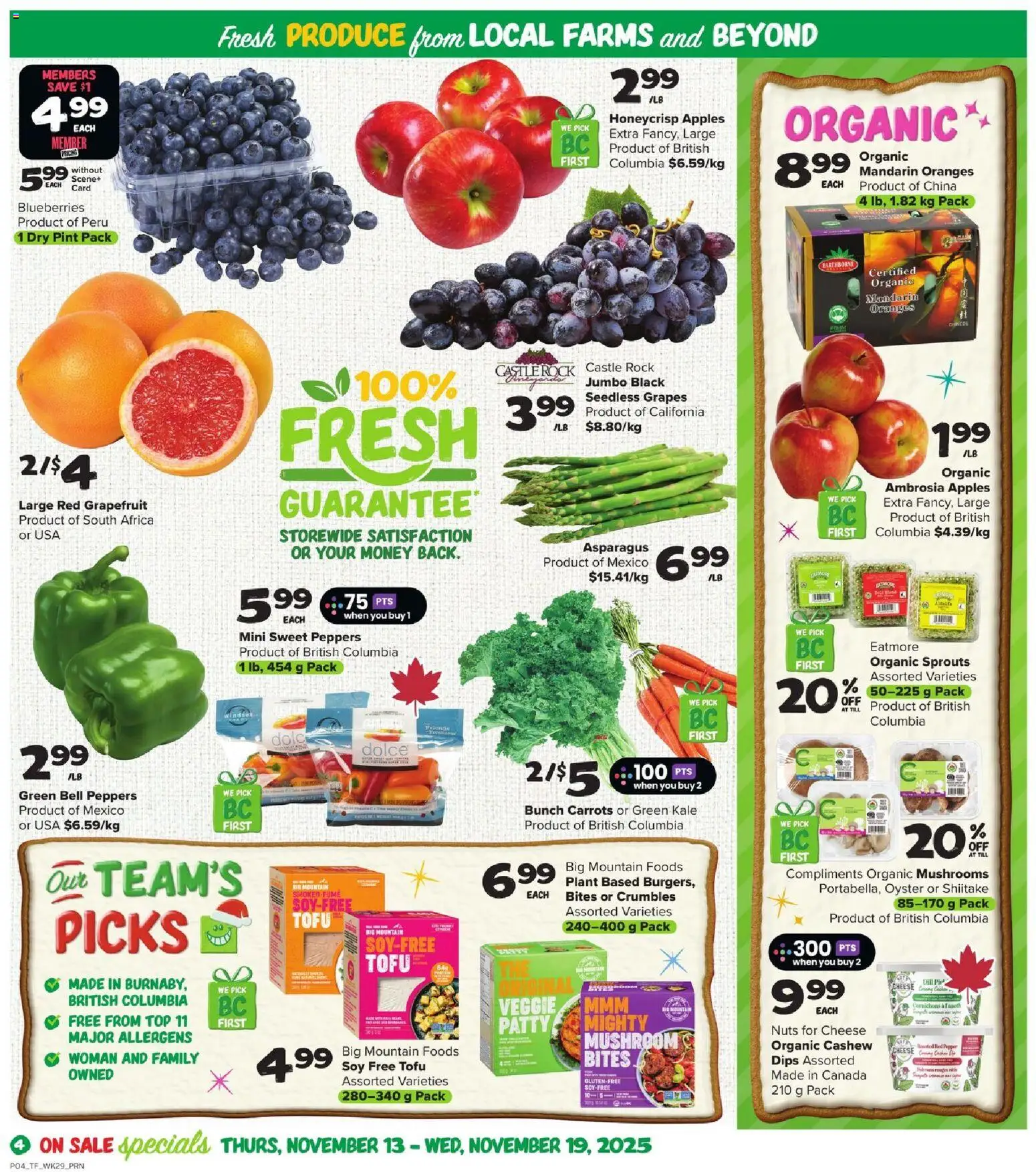 Thrifty Foods weekly flyer / circulaire - page 5- valid from Nov 13, 2025