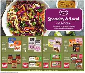 Preview Jewel Osco Specialty & Local valid from 02/25/2026