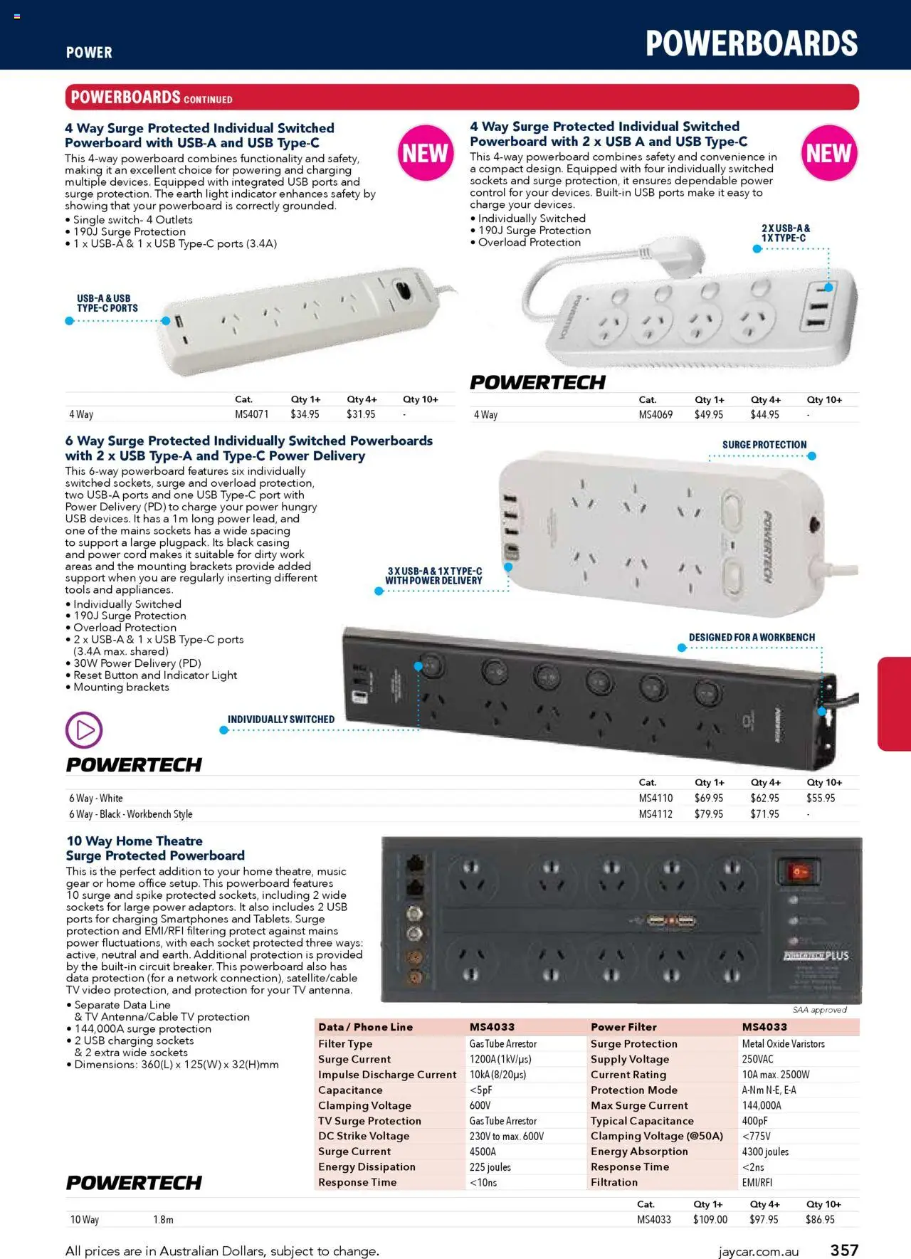 Jaycar Engineering & Scientific Catalogue 2025/2026  - page 357- valid from 09/07/2025