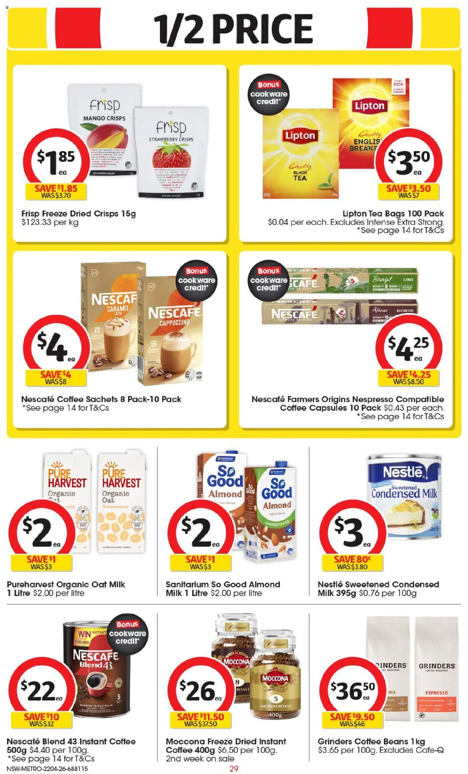 Coles catalogue  - page 29- valid from 22/04/2026