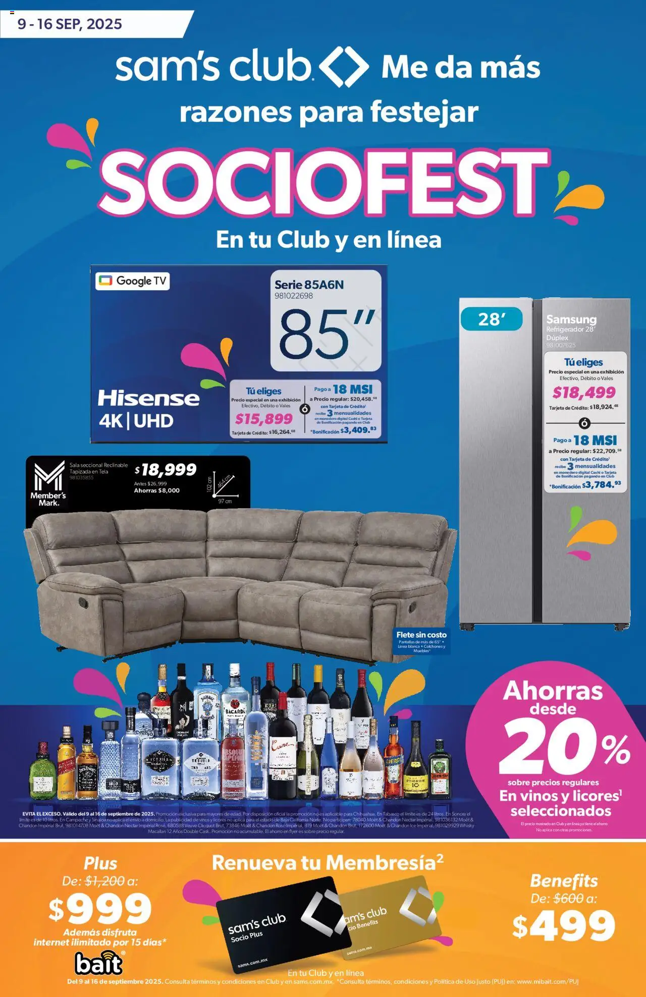 Sam's Club - Catálogo Socio Fest Frontera - página 1- válido desde 09/09/2025