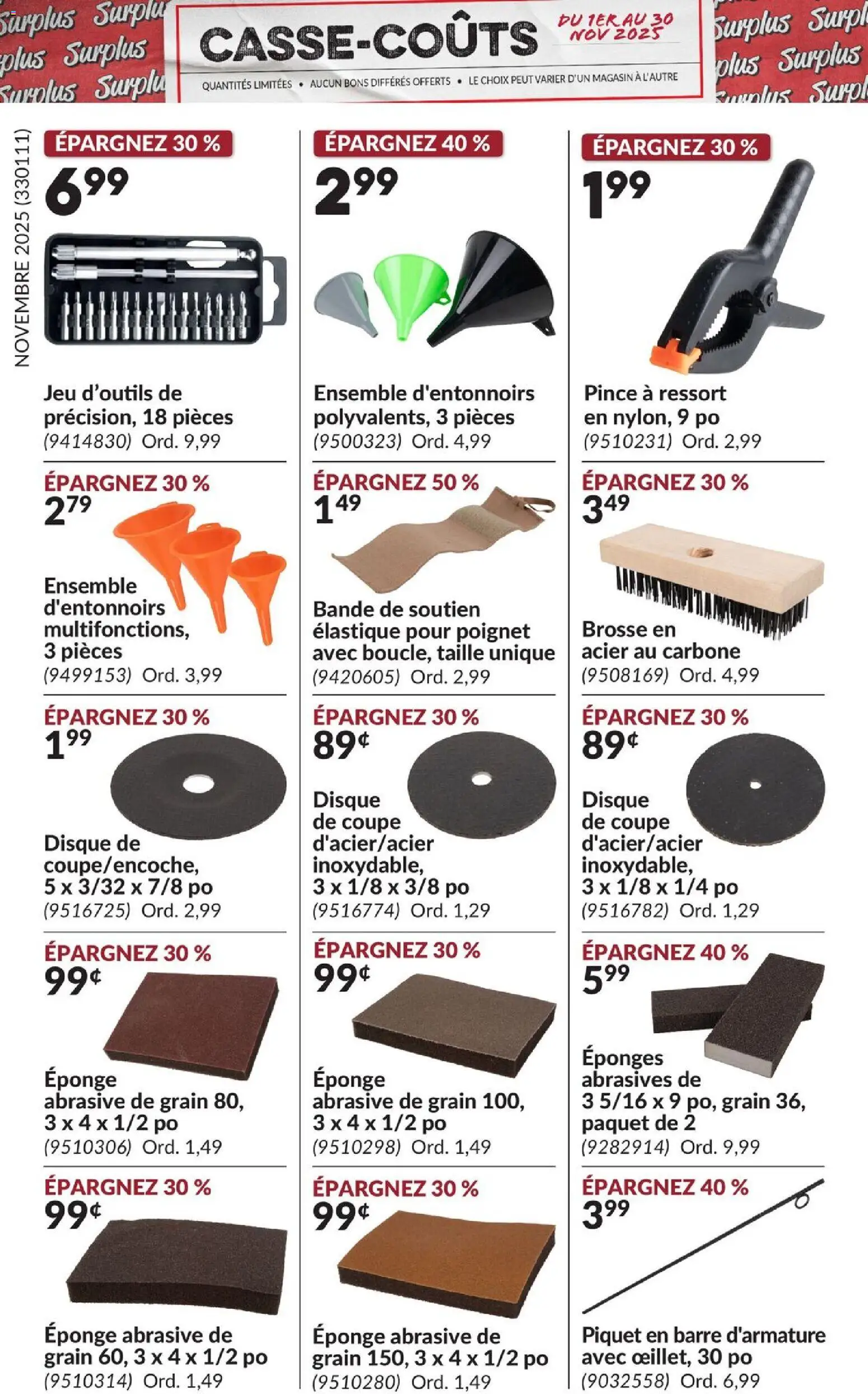 Princess Auto - Casse-Coûts - page 13- valid from Nov 1, 2025