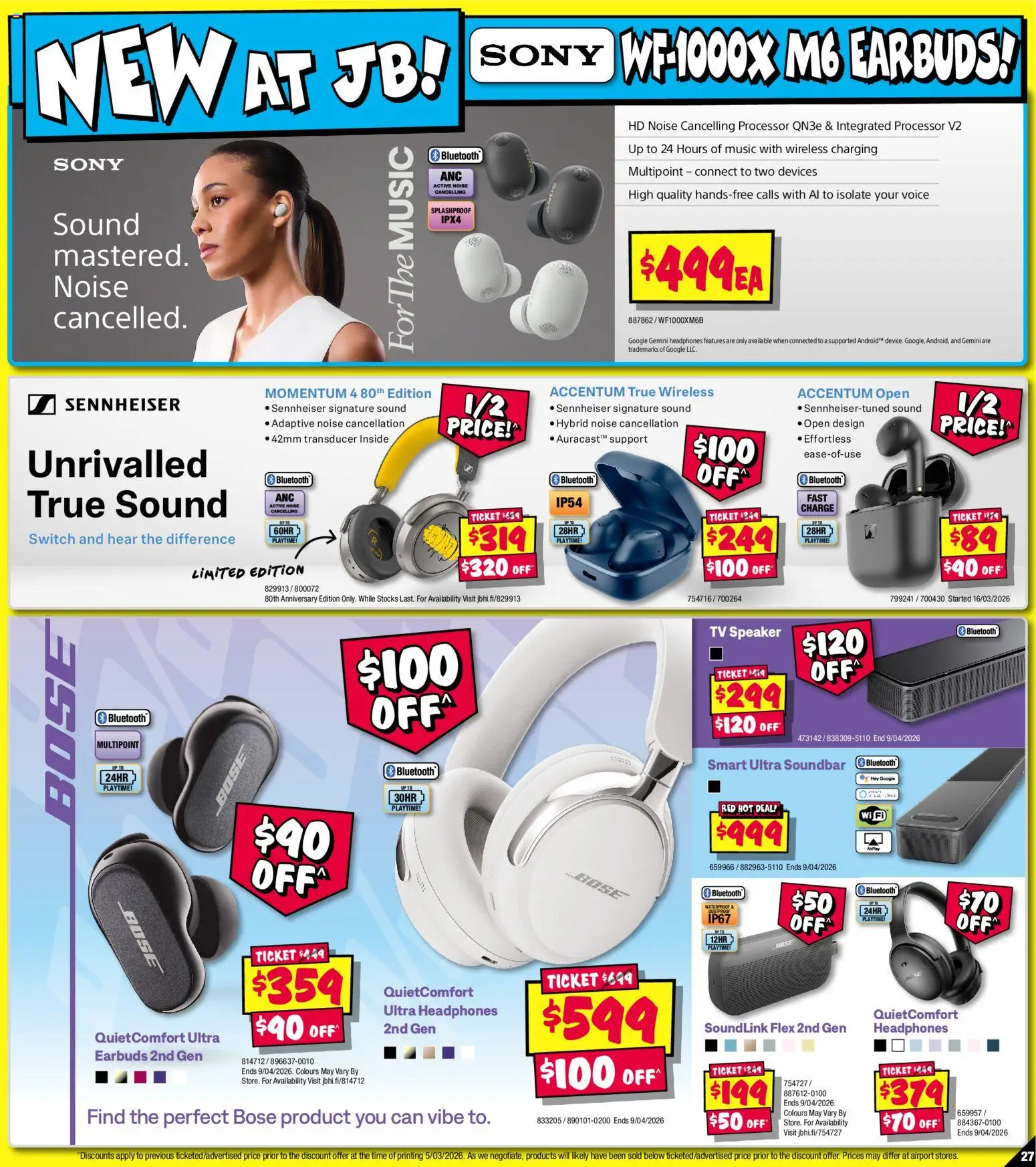 JB Hi-Fi catalogue  - page 27- valid from 19/03/2026