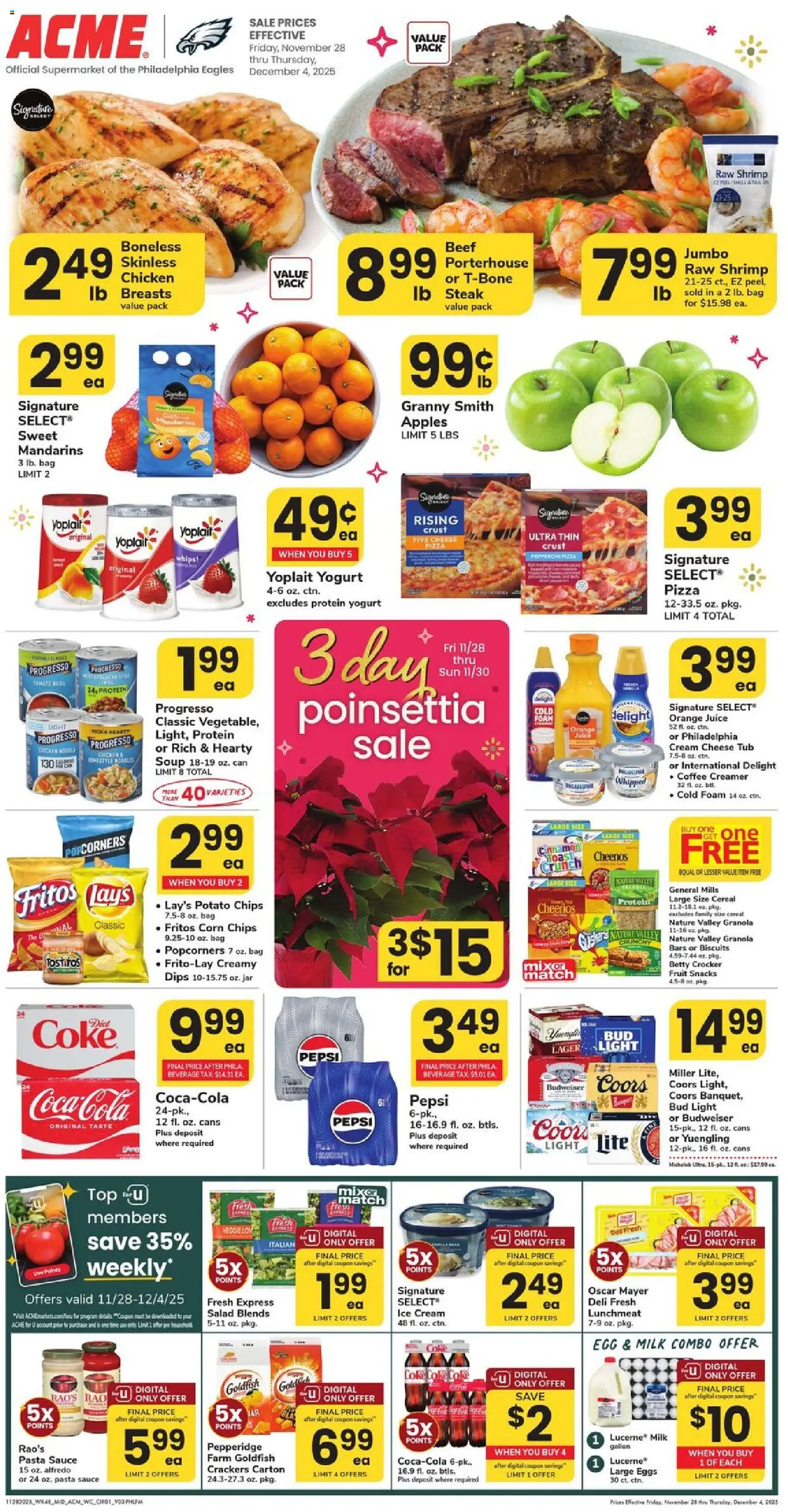 Acme Weekly Ad - page 1- valid from 11/28/2025