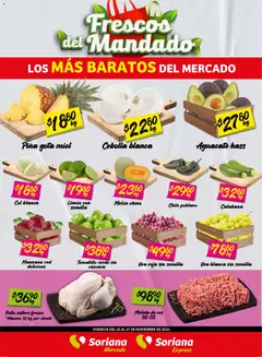 Soriana - Frescos del Mandado Mercado: Coah, Chih y Dur válido desde 26/11/2025