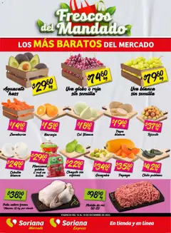 Soriana - Frescos del Mandado Mercado: Saltillo y Torreón válido desde 16/12/2025