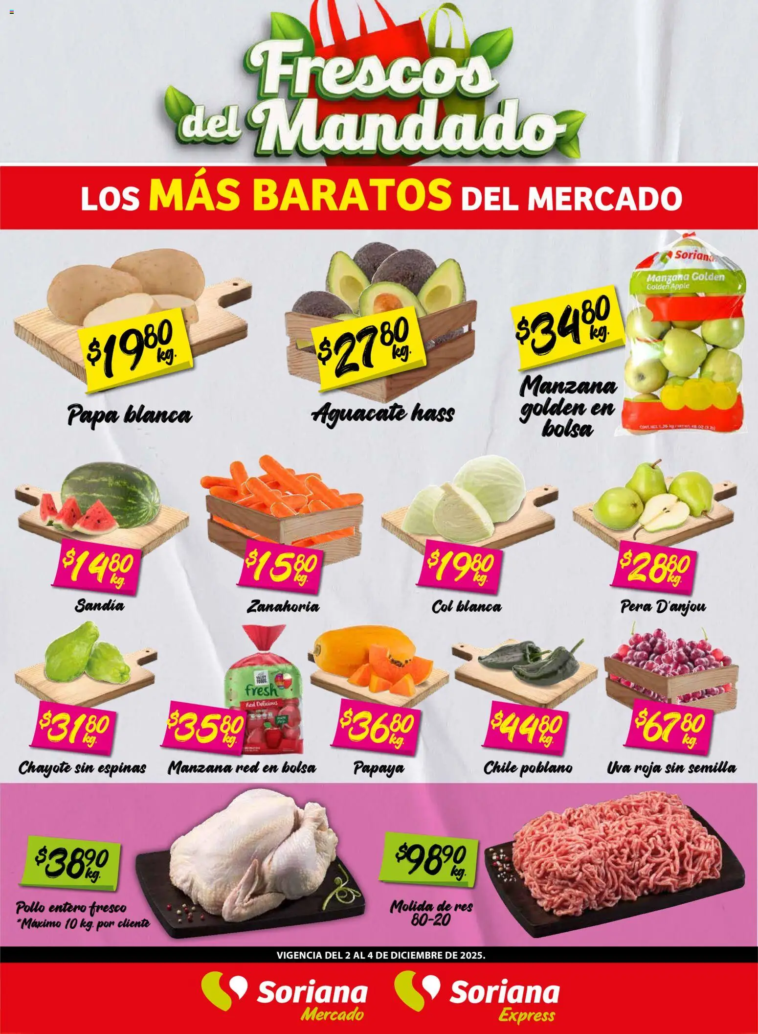 Soriana - Frescos del Mandado Mercado: Tamaulipas - página 1- válido desde 02/12/2025