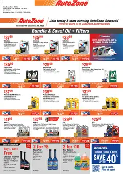 AutoZone catálogo Bundle & Save  válido desde 18/11/2025