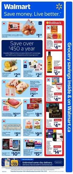 Preview Walmart weekly flyer valid from Nov 13, 2025