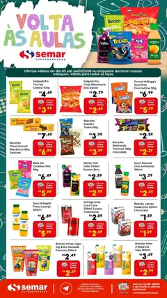 Pré-visualização Semar Supermercado - Ofertas Voltas às Aulas válida a partir de 05/01/2026