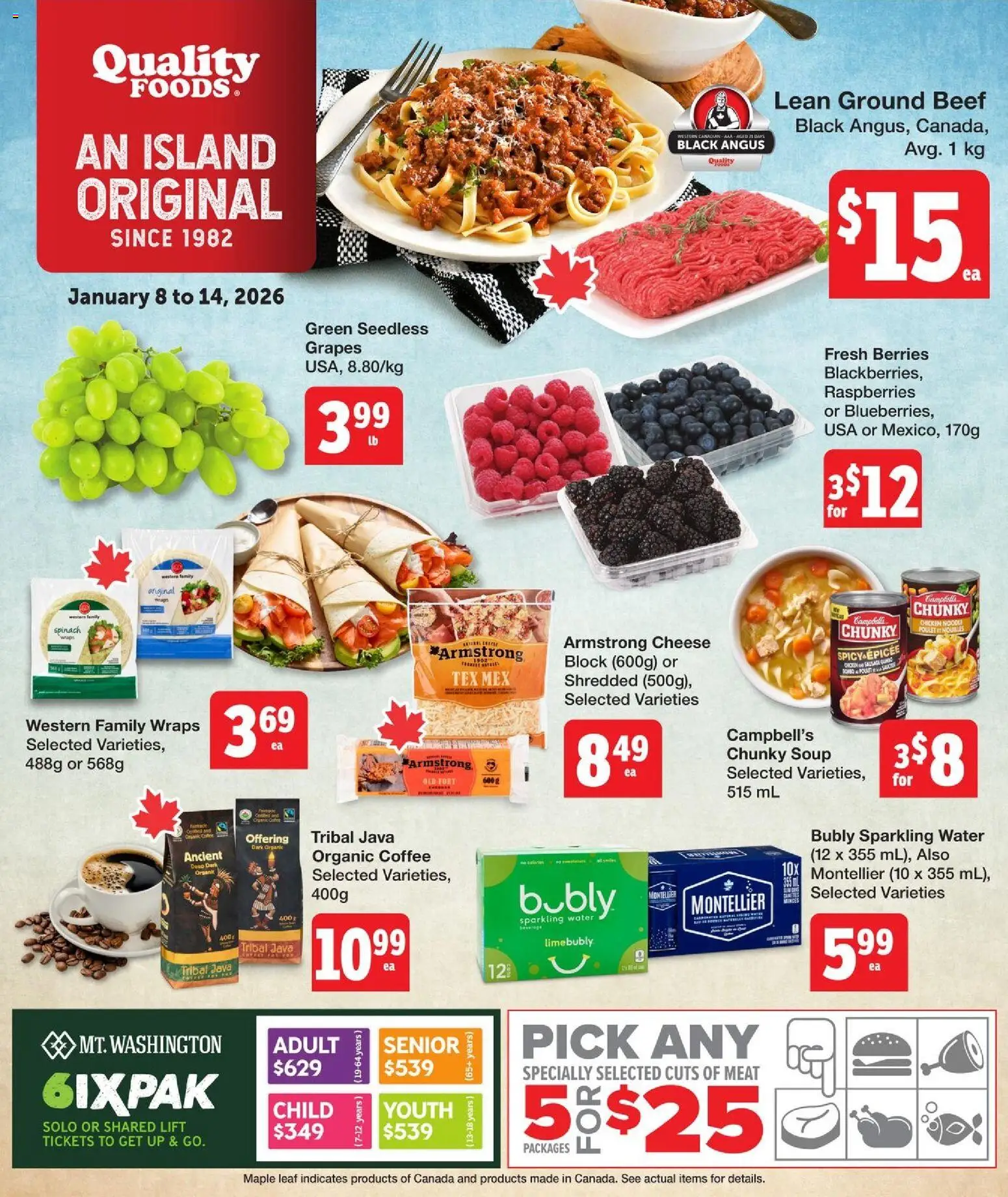 Quality Foods weekly flyer / circulaire - page 1- valid from Jan 8, 2026