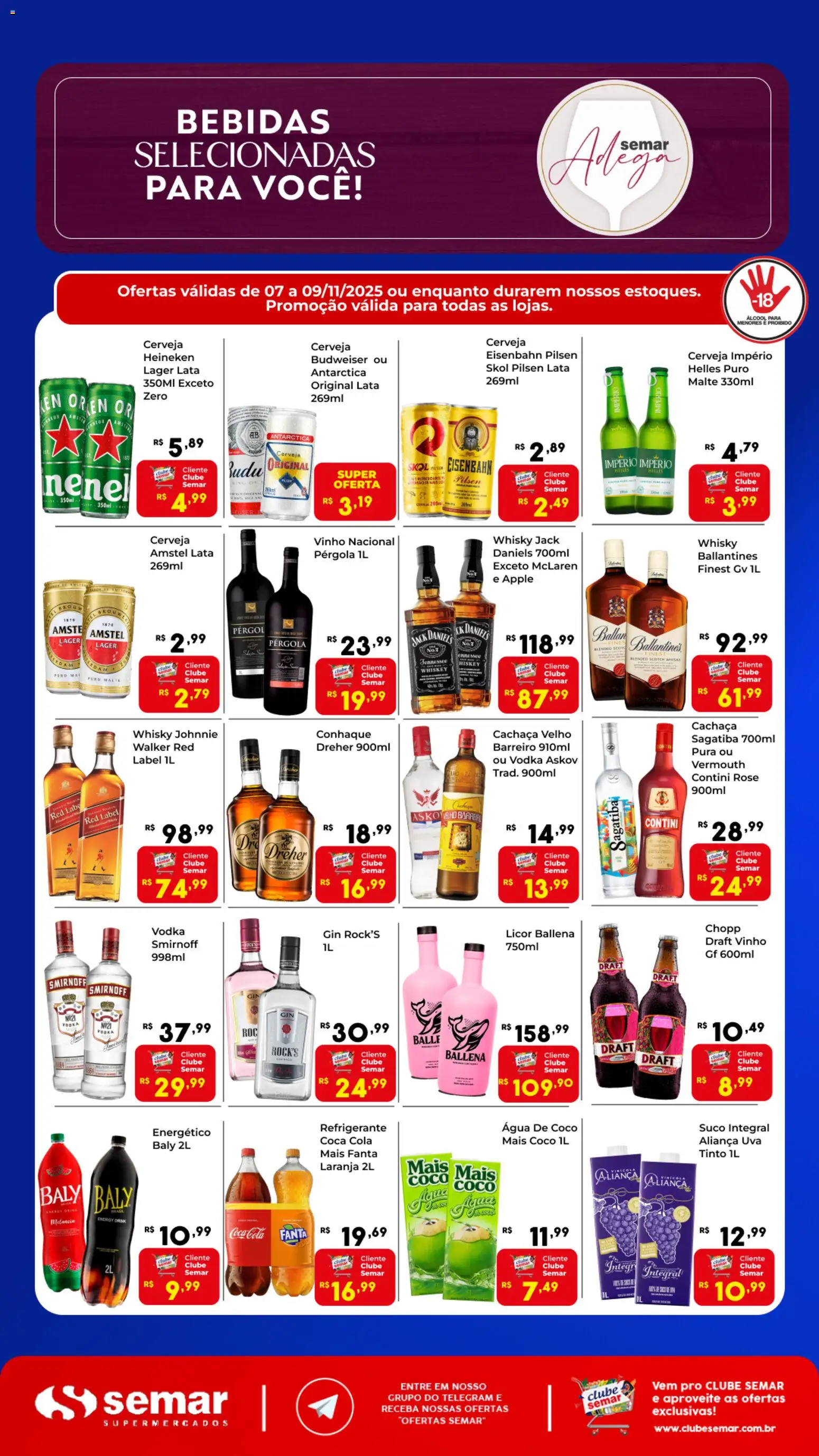 Semar Supermercado - Ofertas Adega - página 1- válido a partir de 07/11/2025
