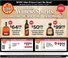 Preview ShopRite Wine & Spirits valid from 01/04/2026