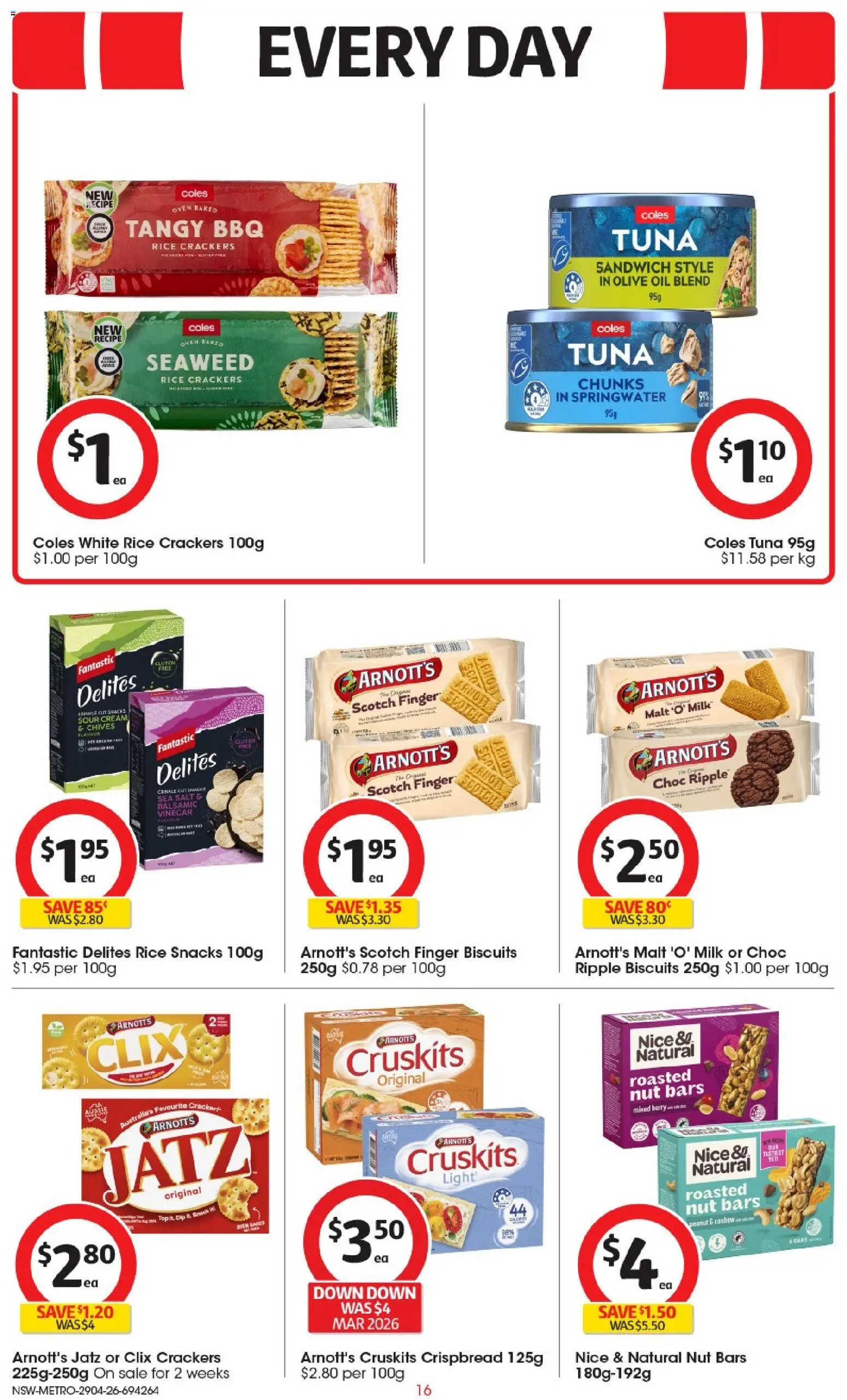 Coles catalogue  - page 16- valid from 29/04/2026