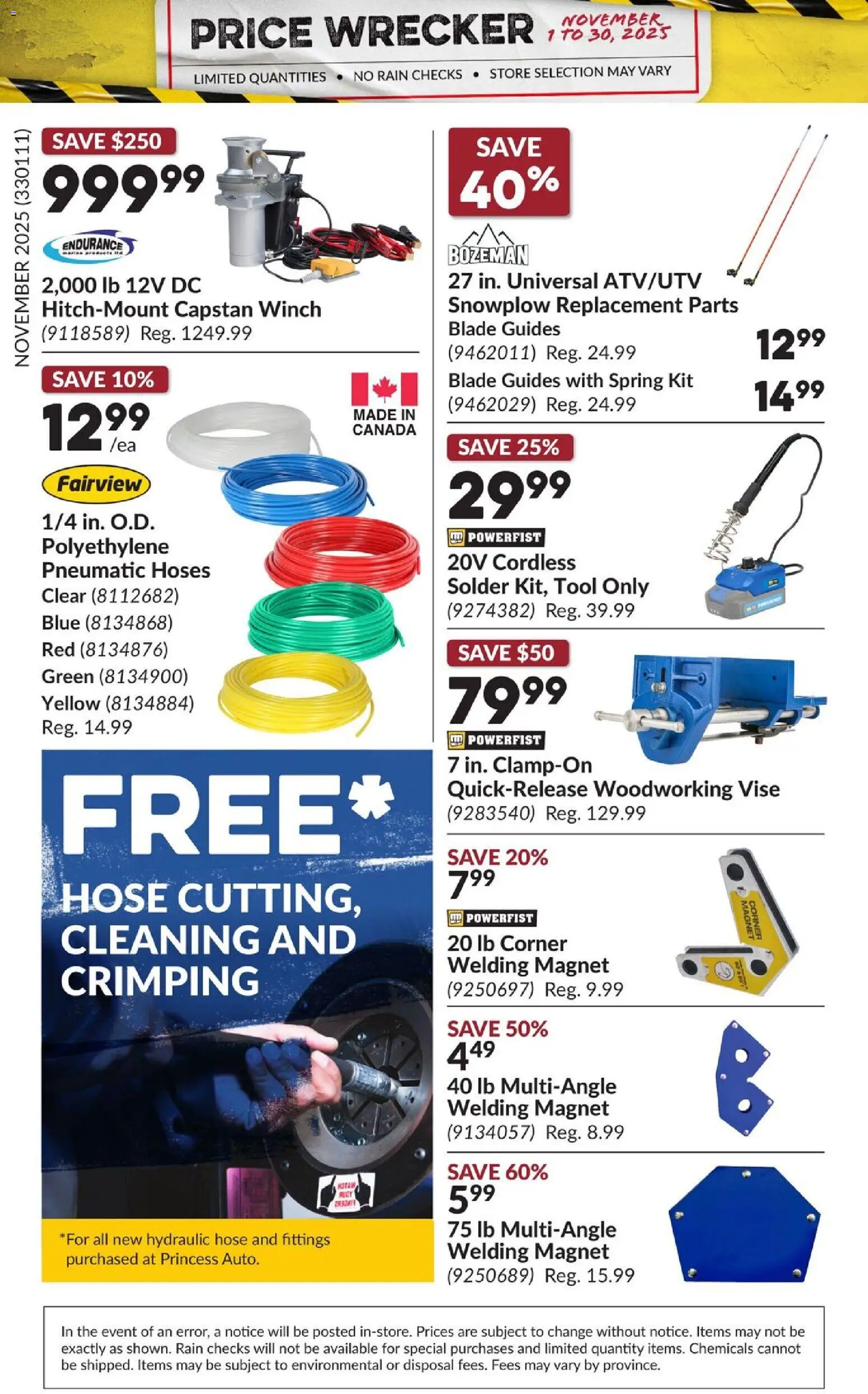 Princess Auto - Price Wrecker - page 24- valid from Nov 1, 2025