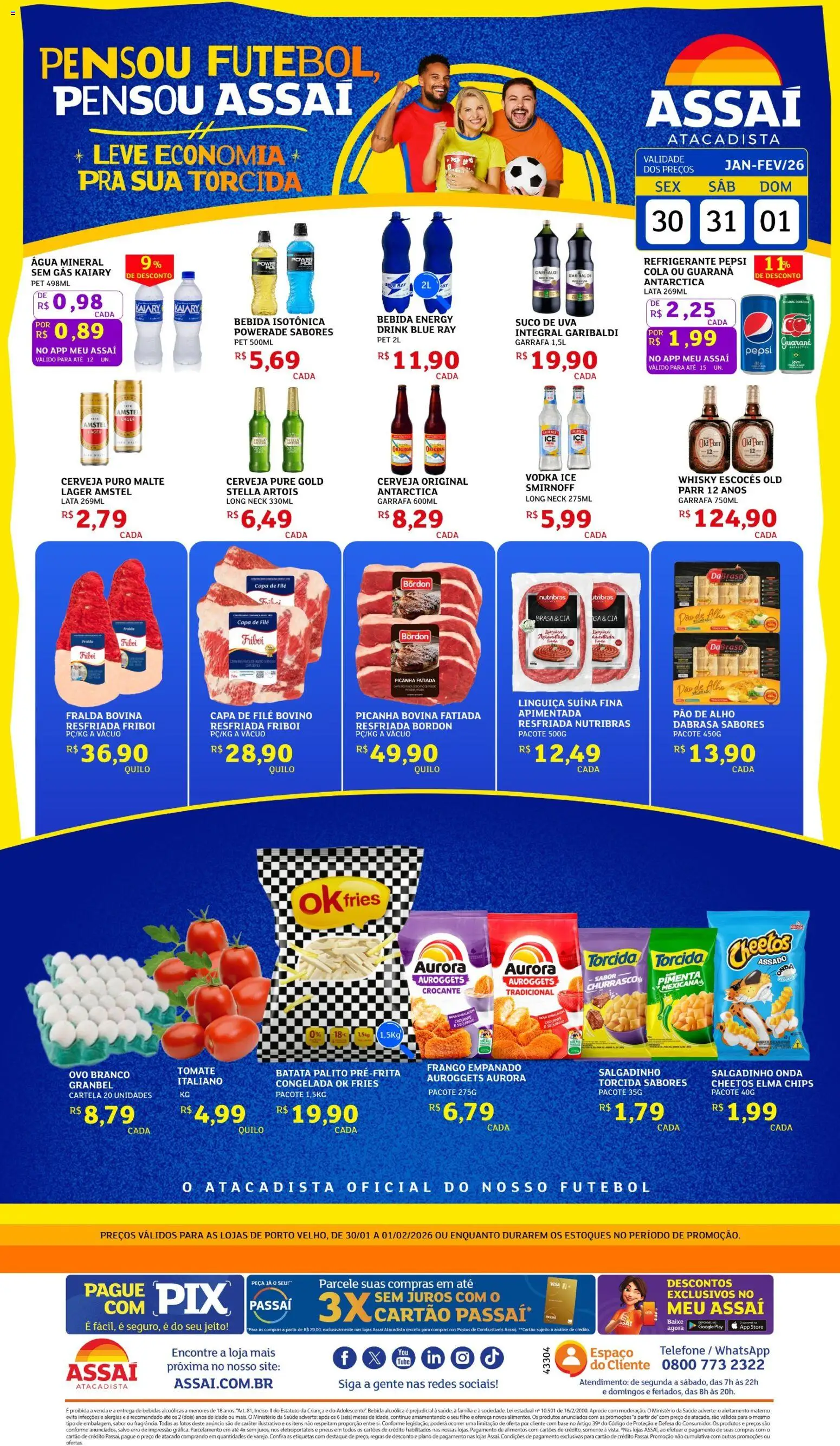 Encarte Assaí Atacadista - página 1- válido a partir de 30/01/2026
