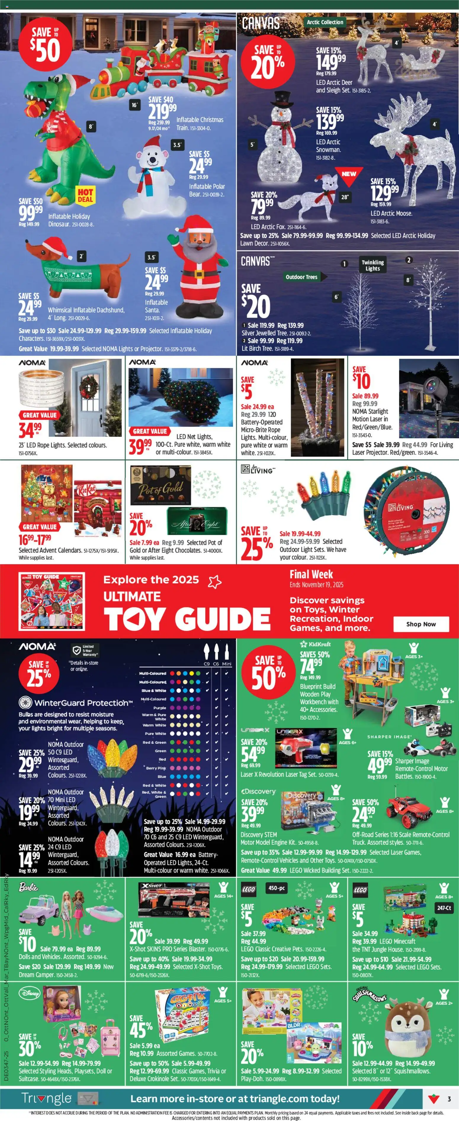 Canadian Tire weekly flyer - page 3- valid from Nov 13, 2025