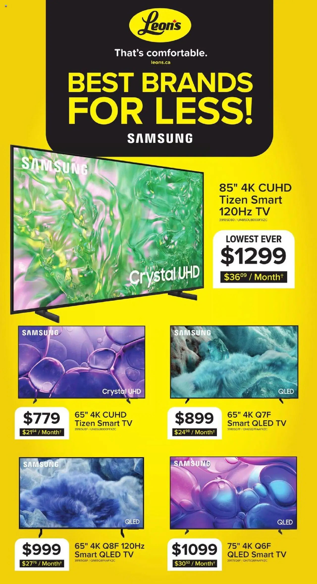 Leon's - Best brands for less - page 1- valid from Aug 29, 2025