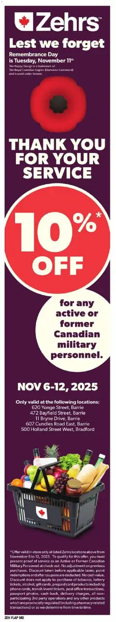 Preview Zehrs weekly flyer / circulaire valid from Nov 6, 2025
