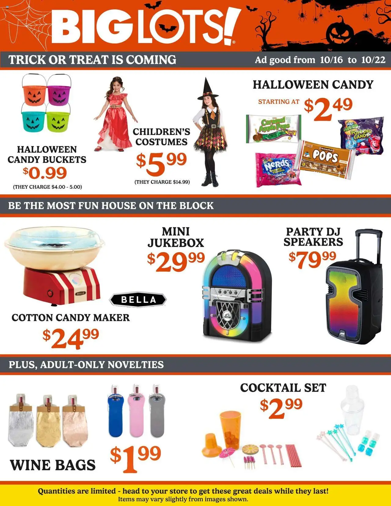 Big Lots Weekly Ad - page 1- valid from 10/16/2025