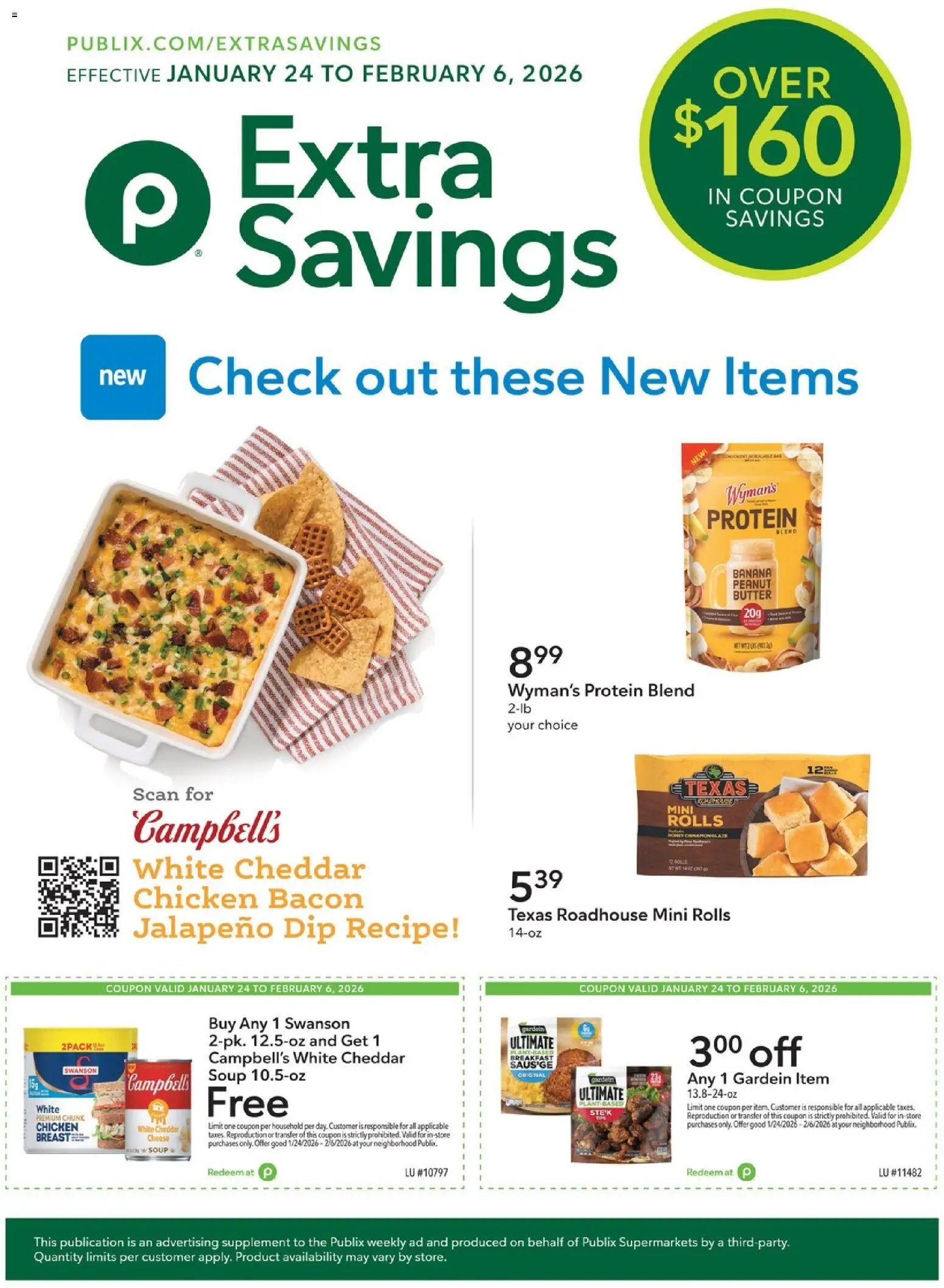 Publix Extra Savings - page 1- valid from 01/24/2026