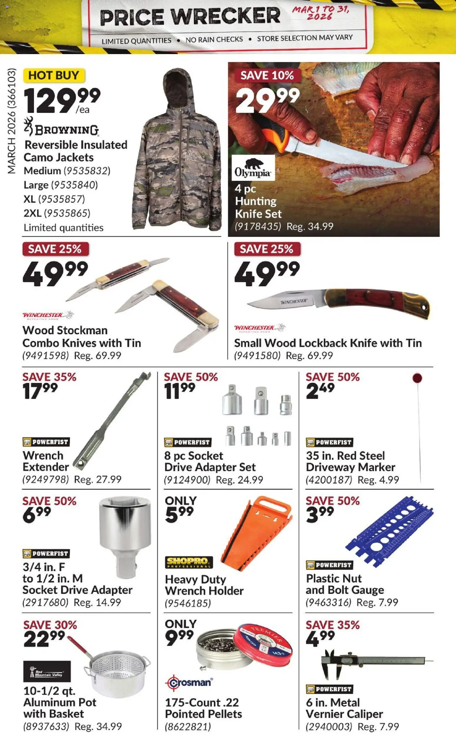 Princess Auto flyer - Price Wrecker - page 25- valid from Mar 1, 2026