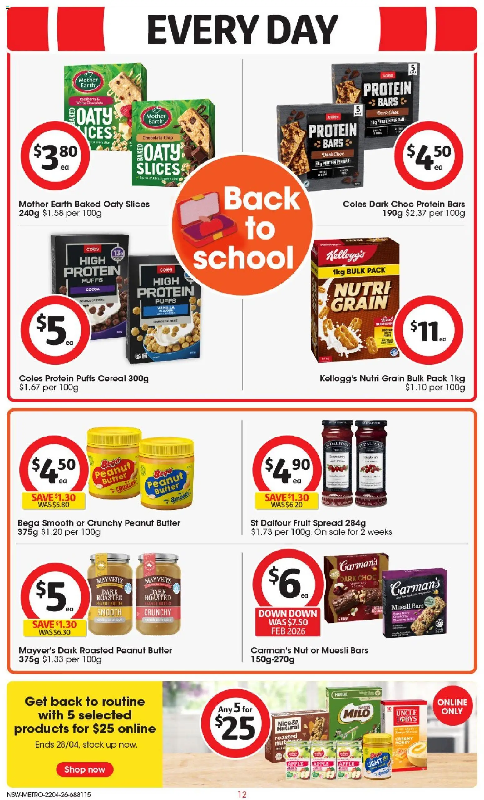 Coles catalogue  - page 12- valid from 22/04/2026