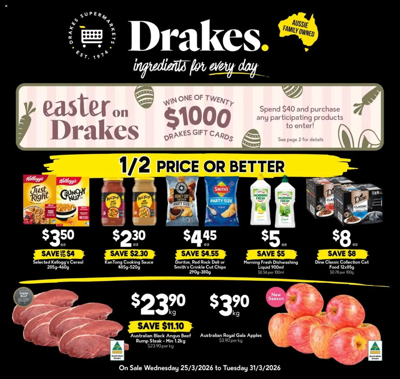 Drakes catalogue  - page 1- valid from 25/03/2026