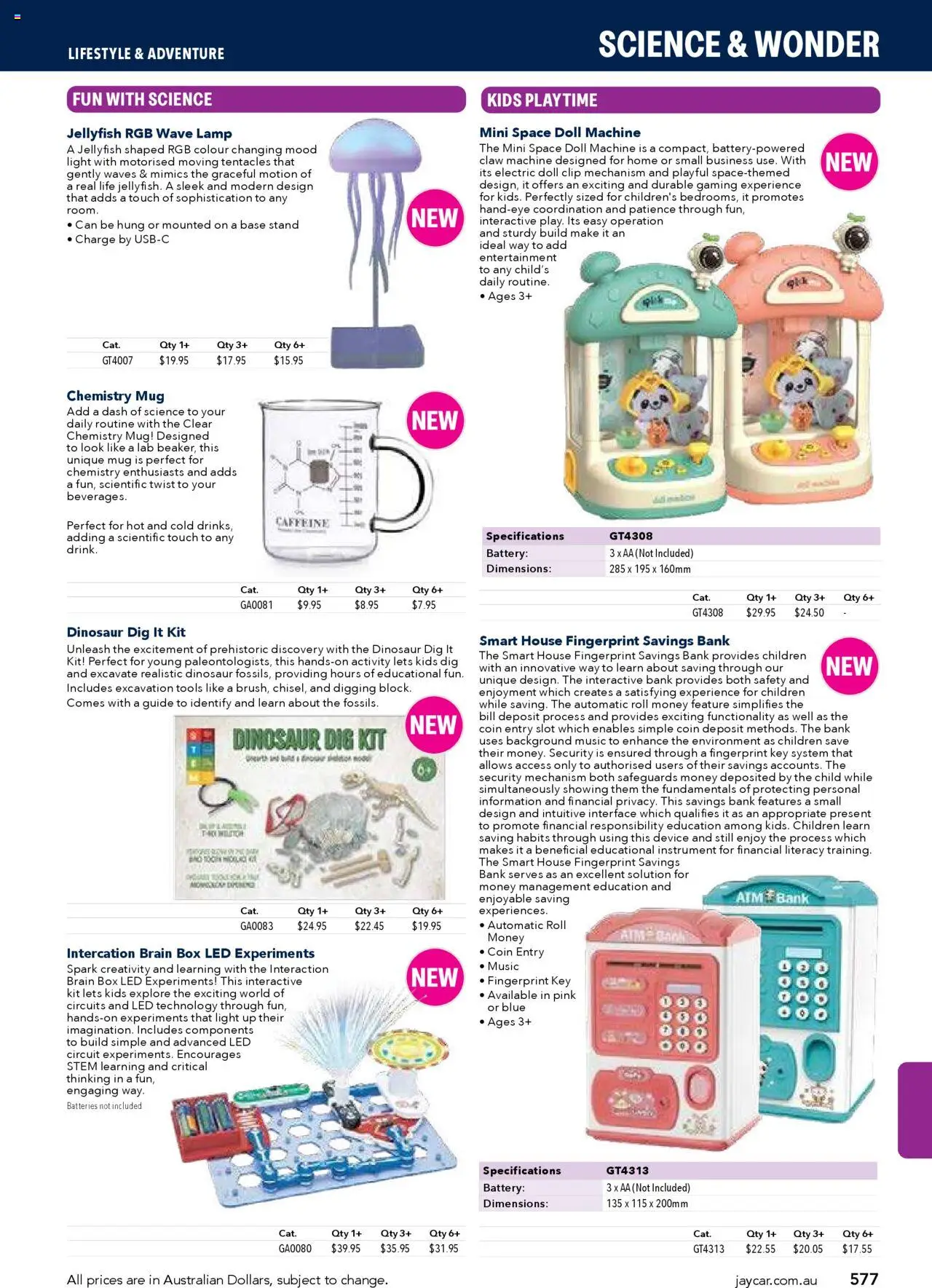Jaycar Engineering & Scientific Catalogue 2025/2026  - page 577- valid from 09/07/2025
