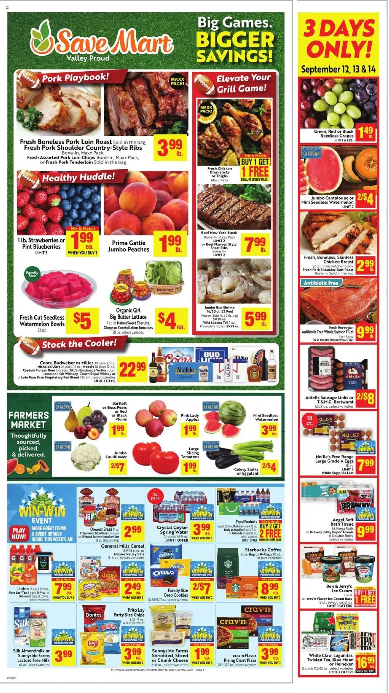 Save Mart Weekly - CA - page 1- valid from 09/10/2025