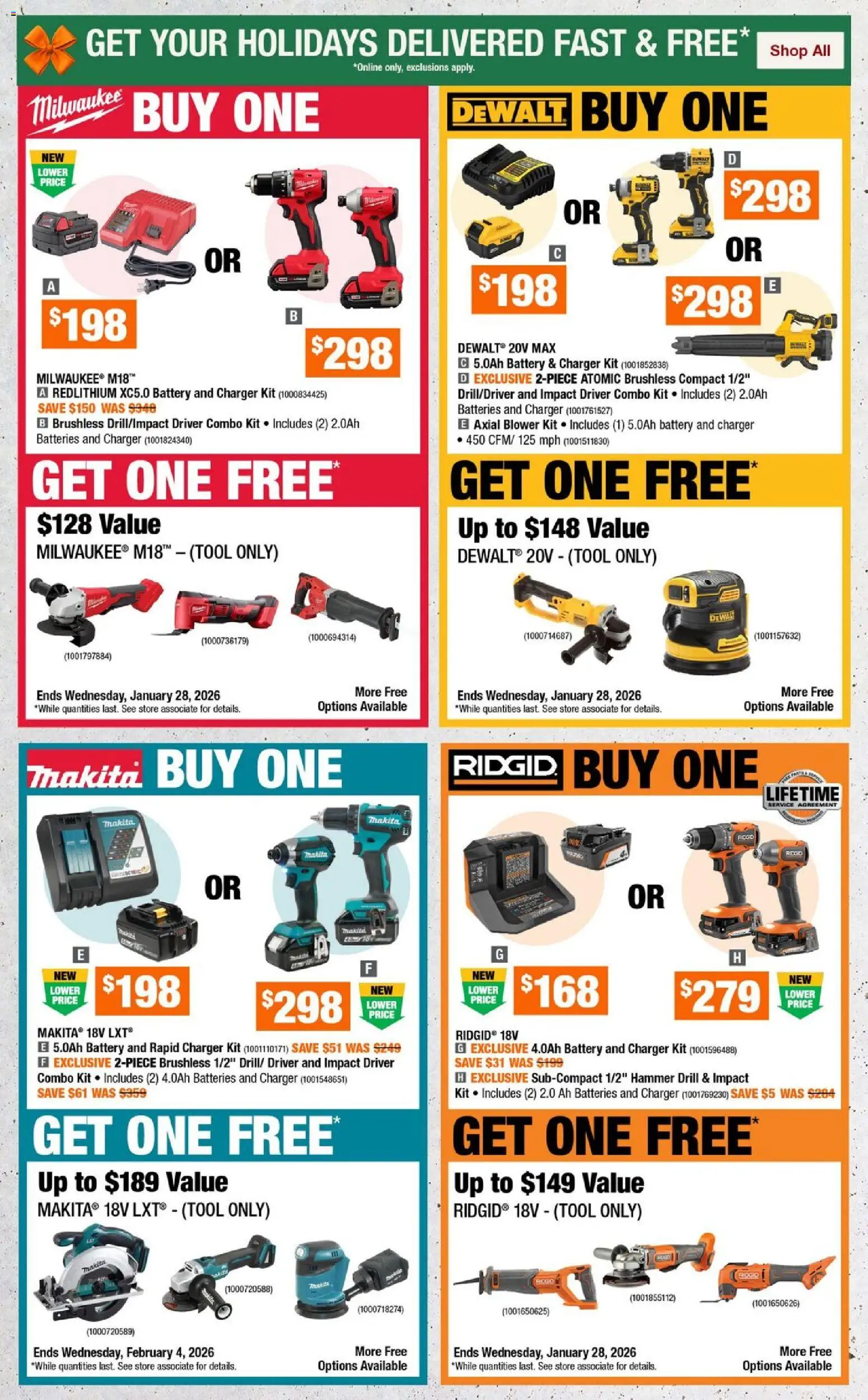 Home Depot - Black Friday  - page 4- valid from Nov 6, 2025