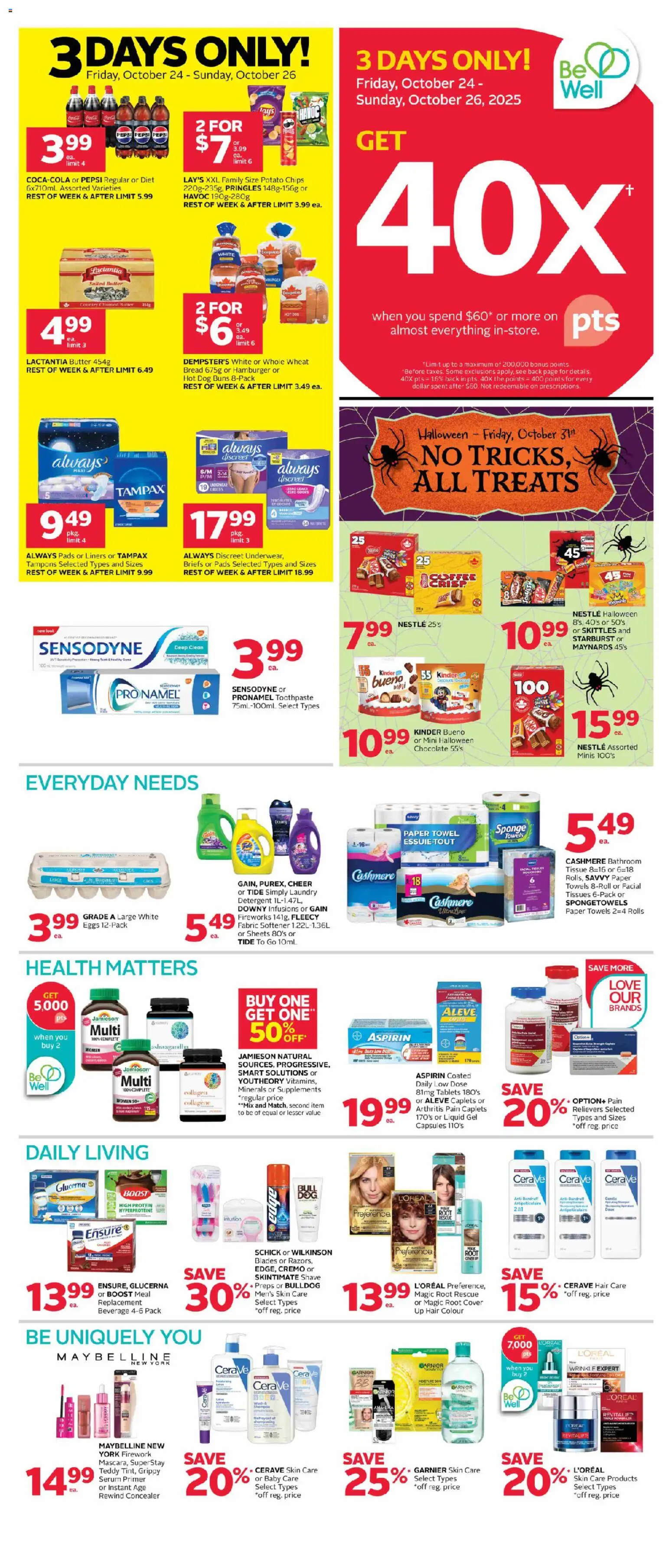 Rexall weekly flyer / circulaire - page 1- valid from Oct 24, 2025