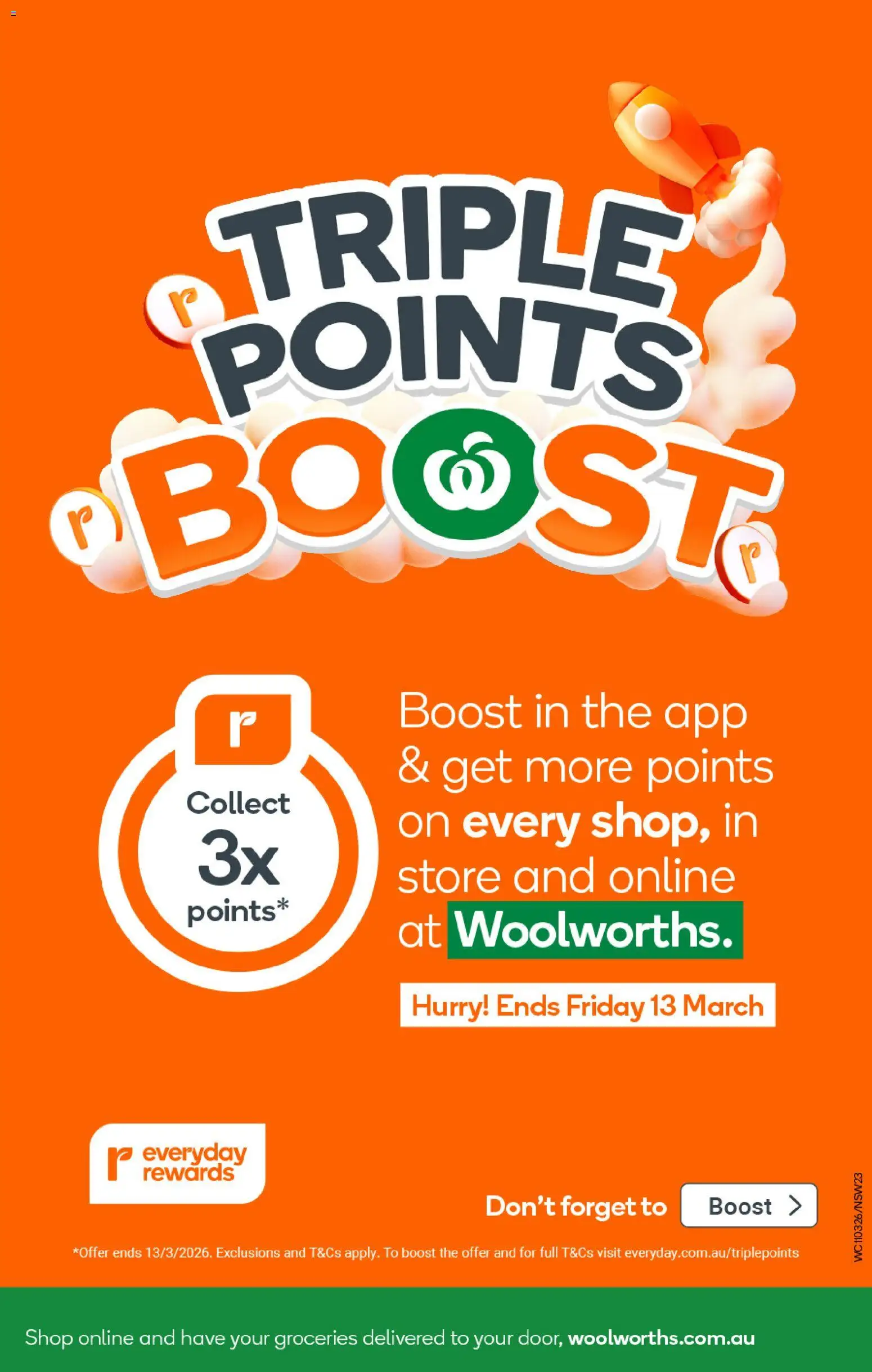 Woolworths catalogue  - page 23- valid from 11/03/2026