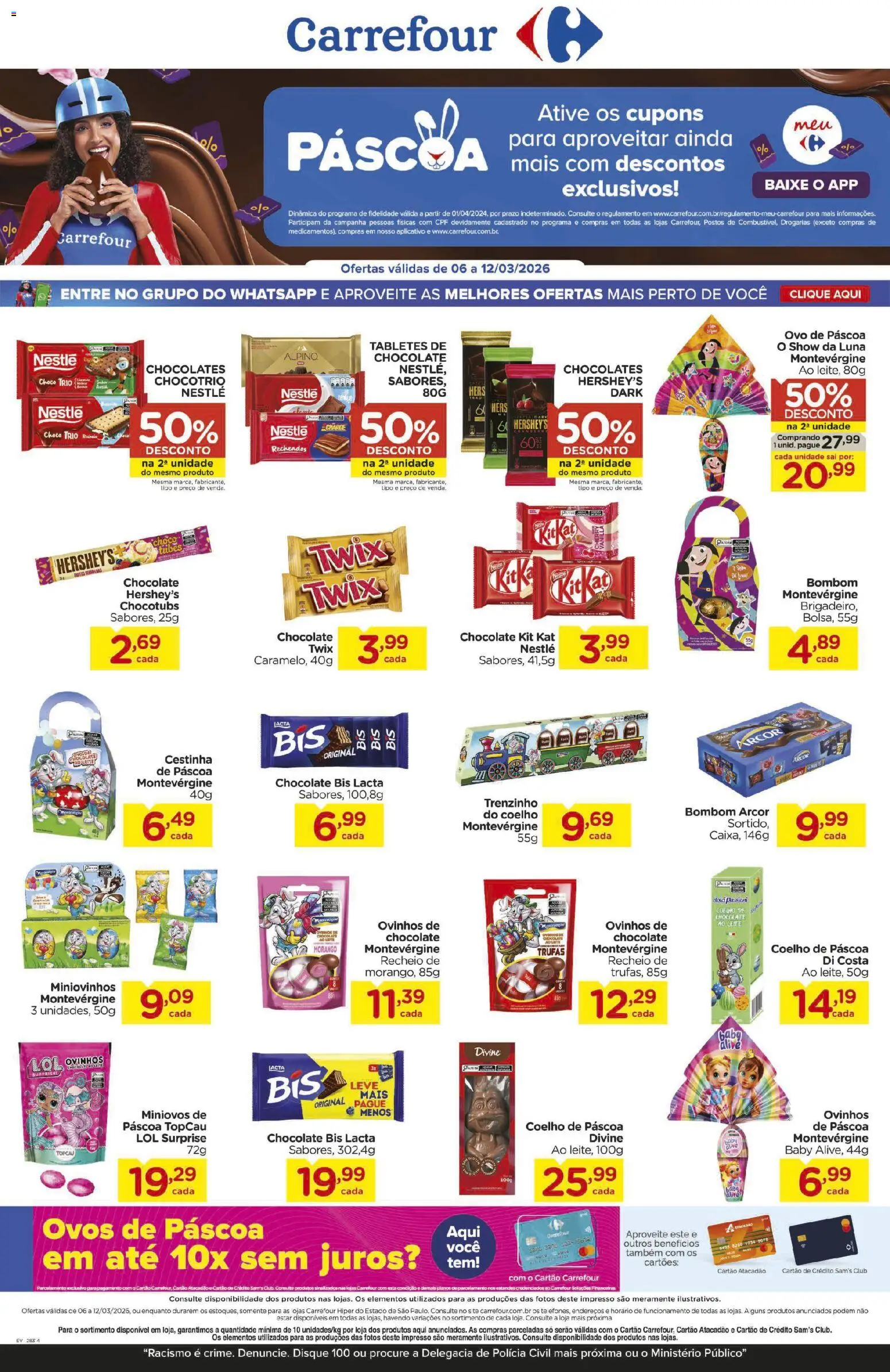 Carrefour ofertas Páscoa Descontos - página 1- válido a partir de 06/03/2026
