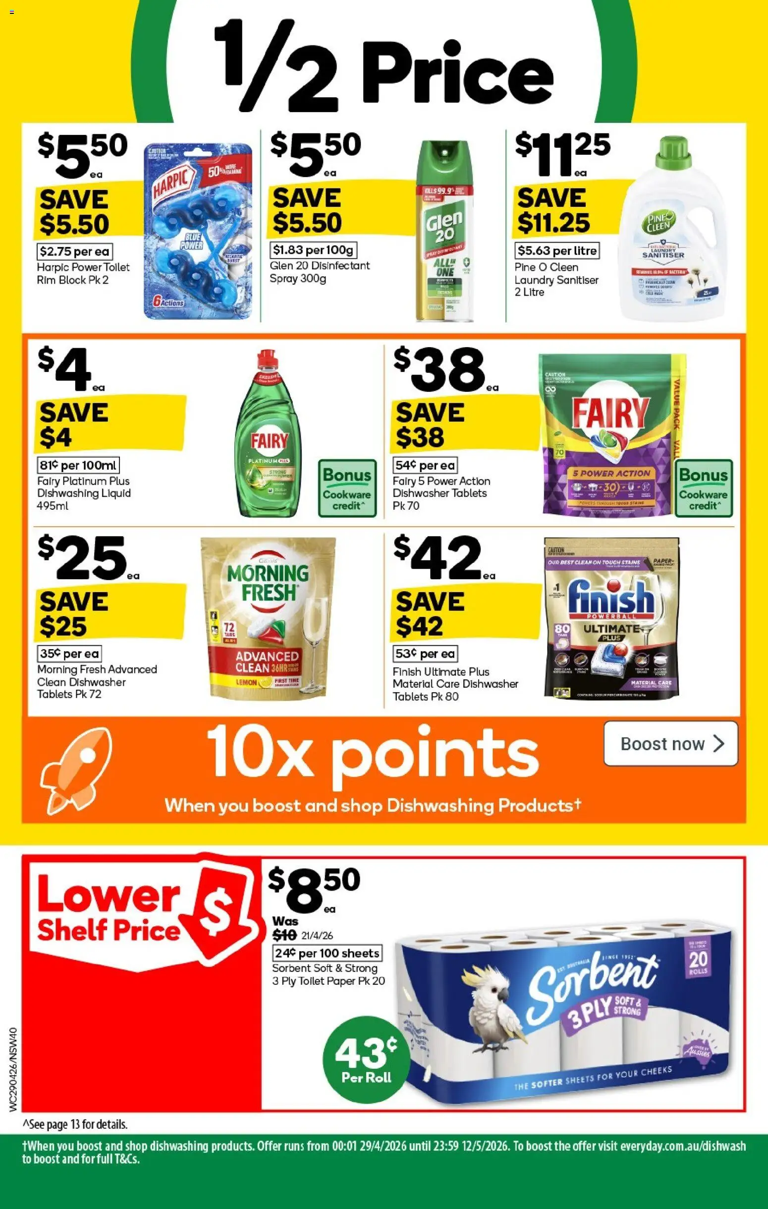 Woolworths catalogue  - page 40- valid from 29/04/2026