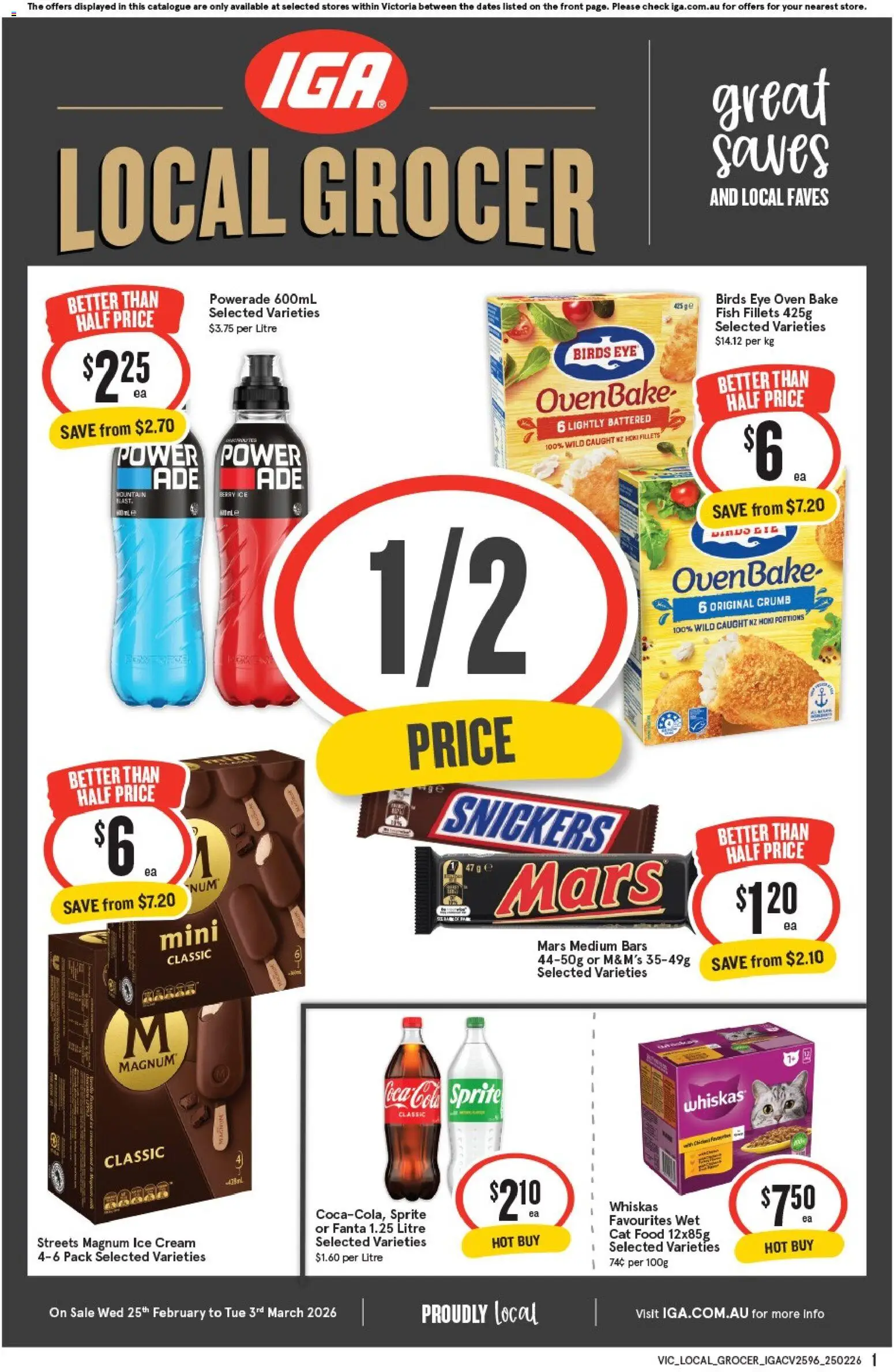 IGA Local Grocer VIC - page 1- valid from 25/02/2026