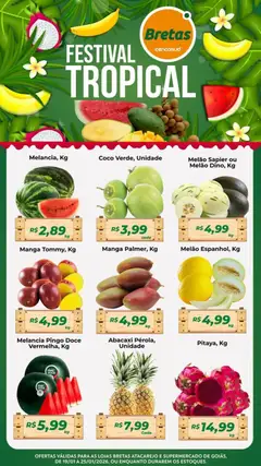 Pré-visualização Bretas - Ofertas Festival Tropical válida a partir de 19/01/2026