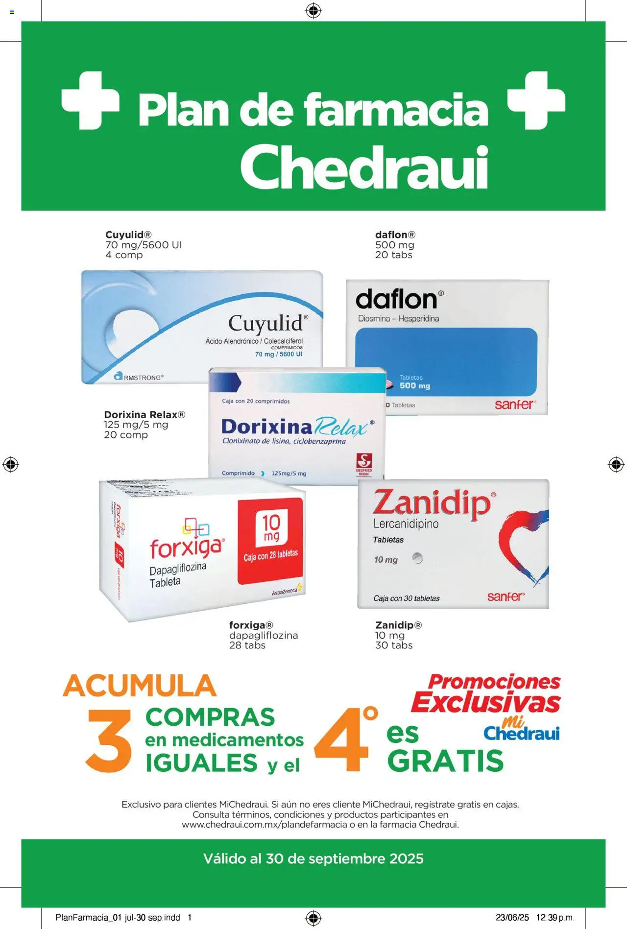 Chedraui folleto Planfarmacia 2025 - página 1- válido desde 01/07/2025