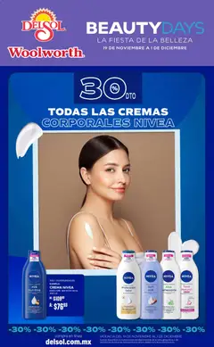 Del Sol y Woolworth Beauty Days válido desde 19/11/2025
