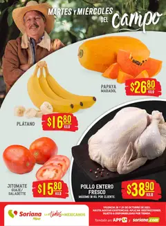 Soriana - Martes y Miércoles del Campo Híper: BCS, Son y Sin válido desde 29/10/2025