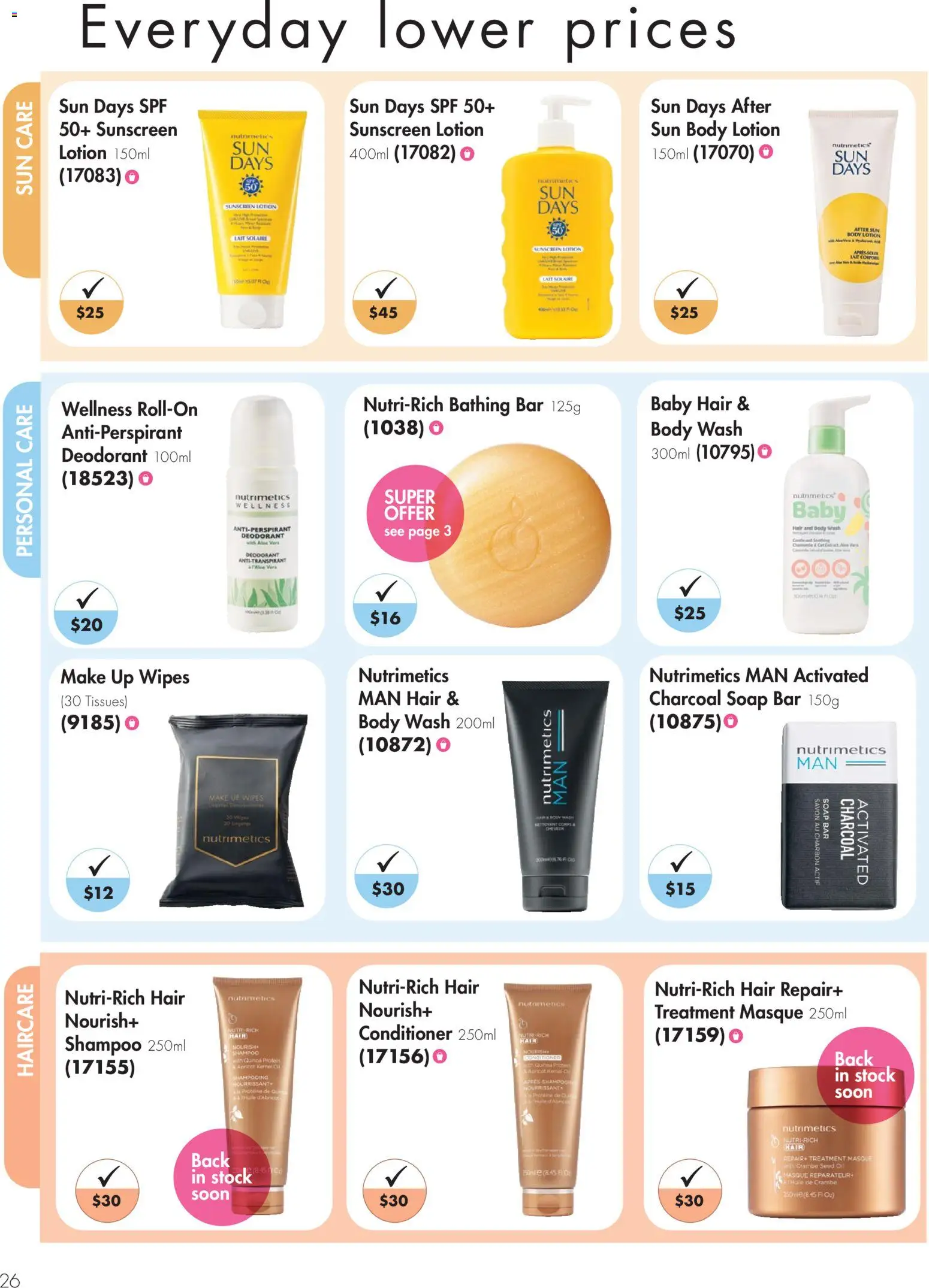 Nutrimetics Catalogue Every day confidence - page 26- valid from 26/03/2026