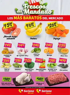 Soriana - Frescos del Mandado Mercado: Tamaulipas válido desde 28/10/2025