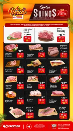 Pré-visualização Semar Supermercado - Ofertas Cortes Suínos válida a partir de 27/01/2026