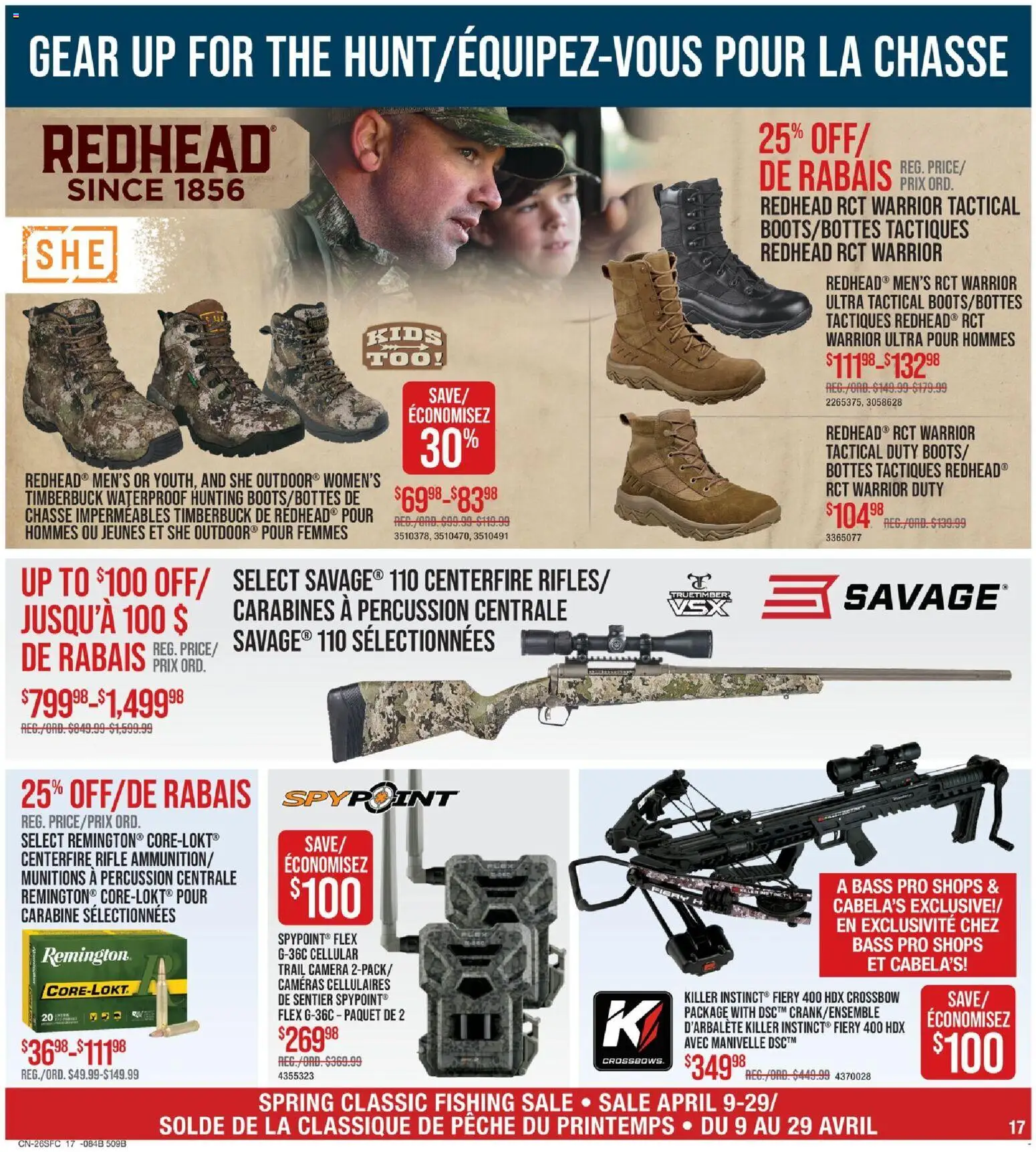 Cabelas weekly flyer / circulaire - page 17- valid from Apr 9, 2026